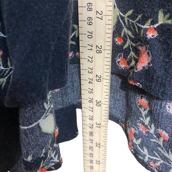 FREE PEOPLE snap out of it black floral sleeveless mini dress with pockets - XS - Picture 13 of 15